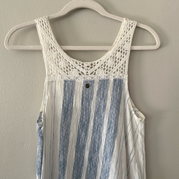 Roxy Azure Striped Crochet Dress - Picture 7 of 8